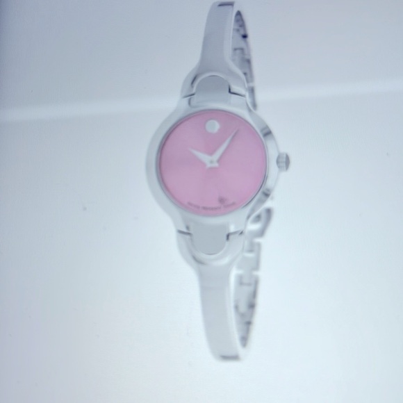 Movado Kara Pink dial bangle style women's watch 605284 - Picture 5 of 8